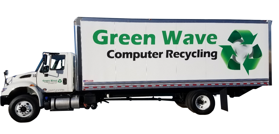 green wave computer recycling trucks